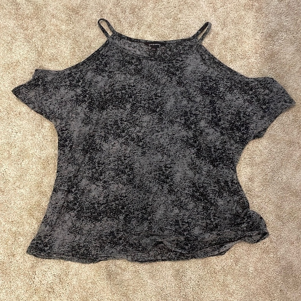 Black and gray tank top